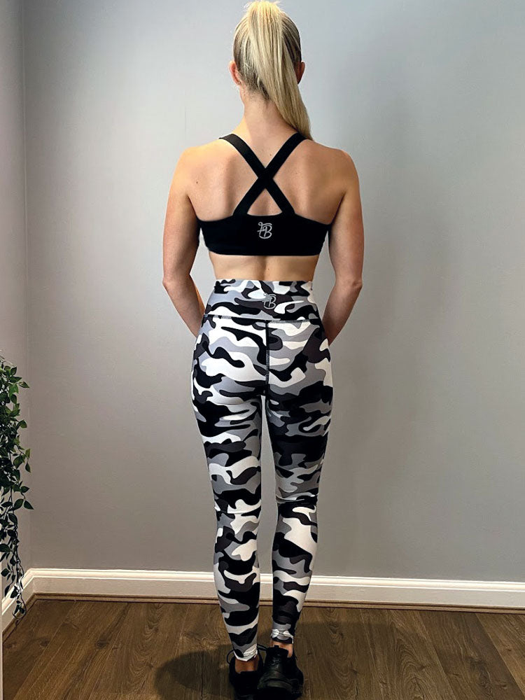 Hot Design Stripe Camouflage Leggings for Yoga Gym Workout Running   INTRENDZSTORE